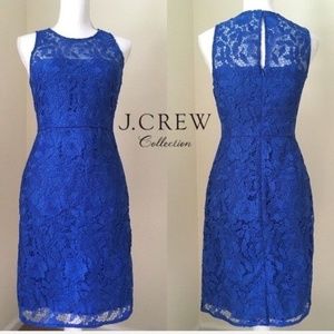 Cobalt Blue - Venetian Lace Cocktail Dress